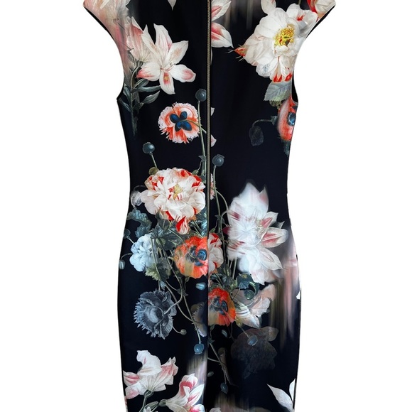 Ted Baker Opulent Bloom Body Con Sleeveless Dress EUC - Picture 7 of 15